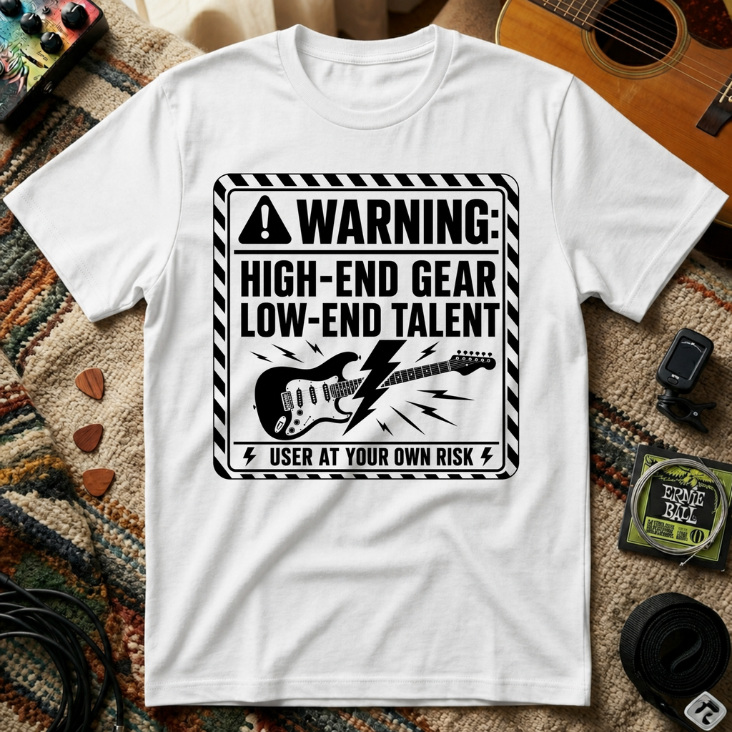 Warning High End Gear Low End Talent T-Shirt