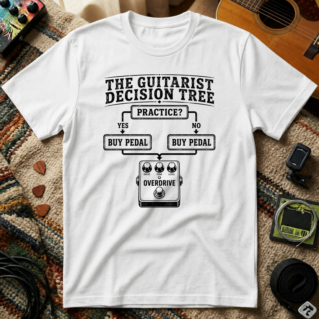 The Guitarist Decision Tree T-Shirt