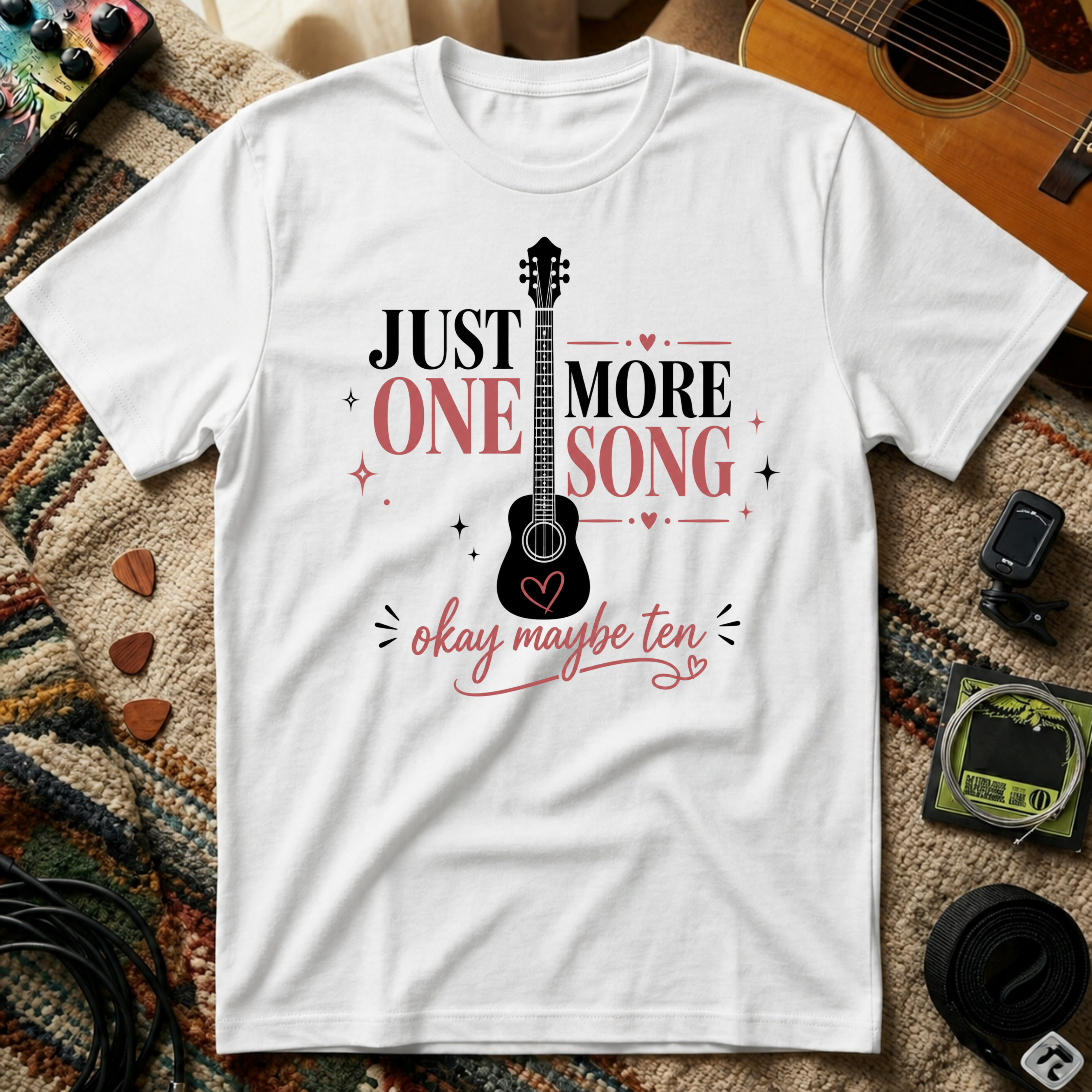Just One More Song Girl T-Shirt