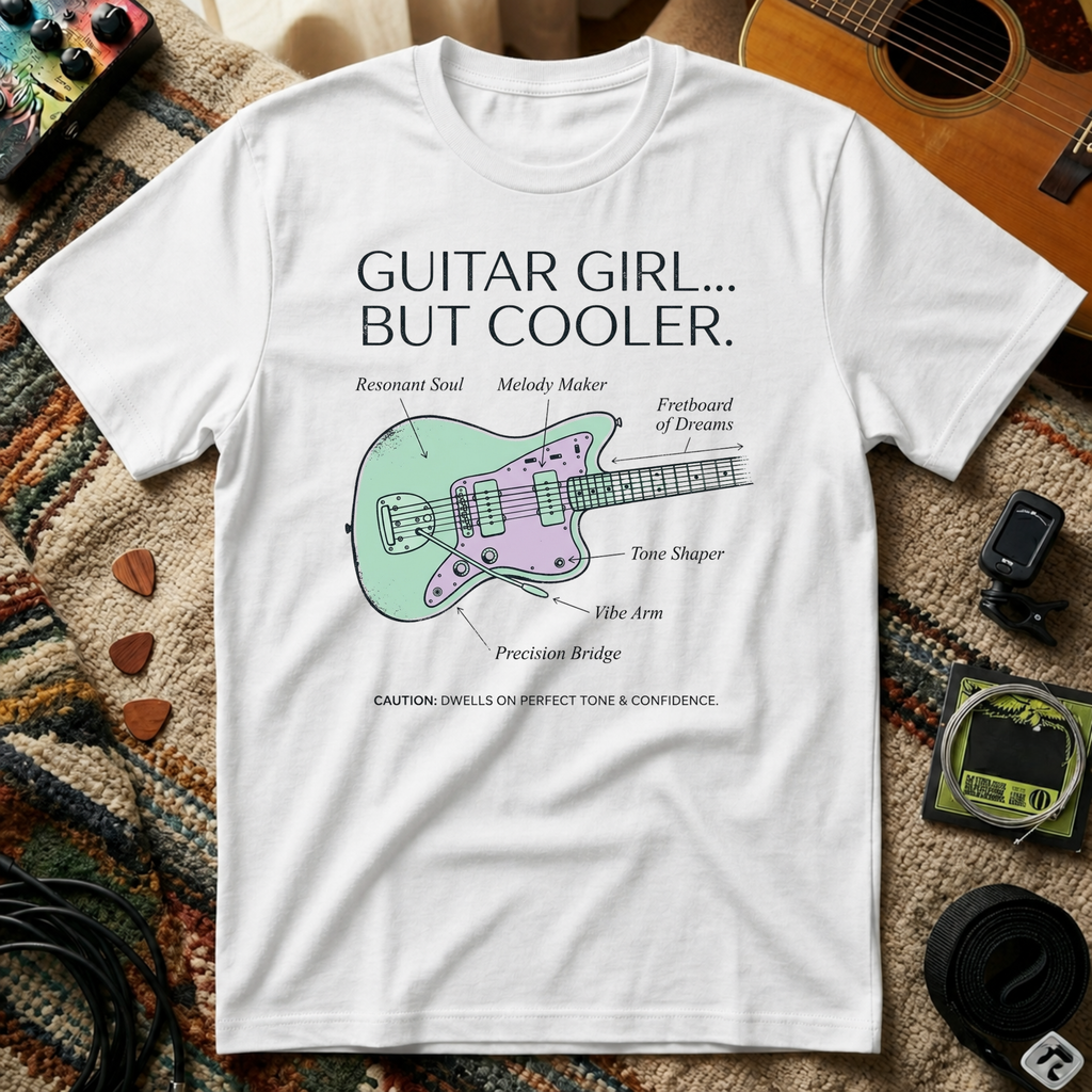 Guitar Girl But Cooler T-Shirt