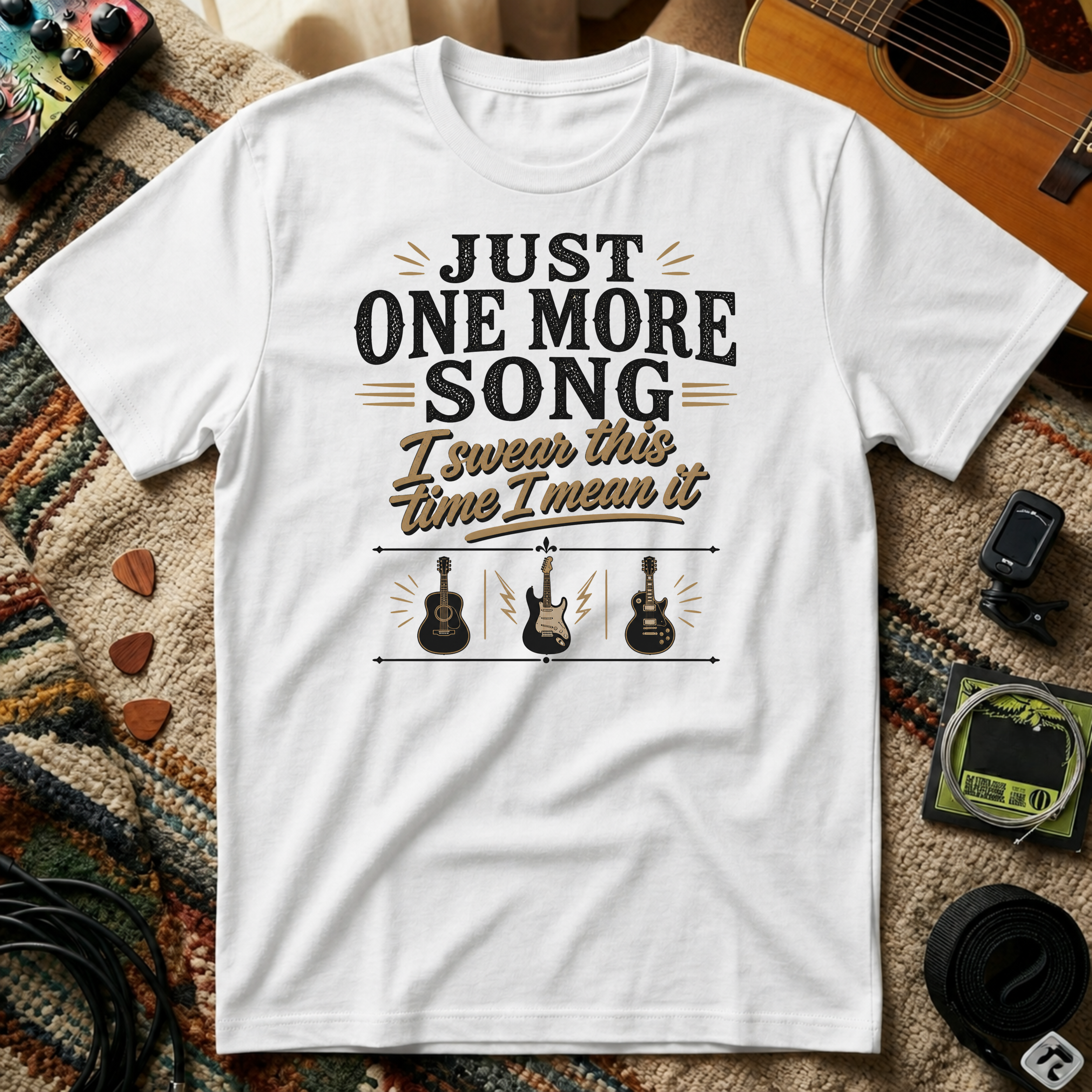 Just One More Song I Swear T-Shirt