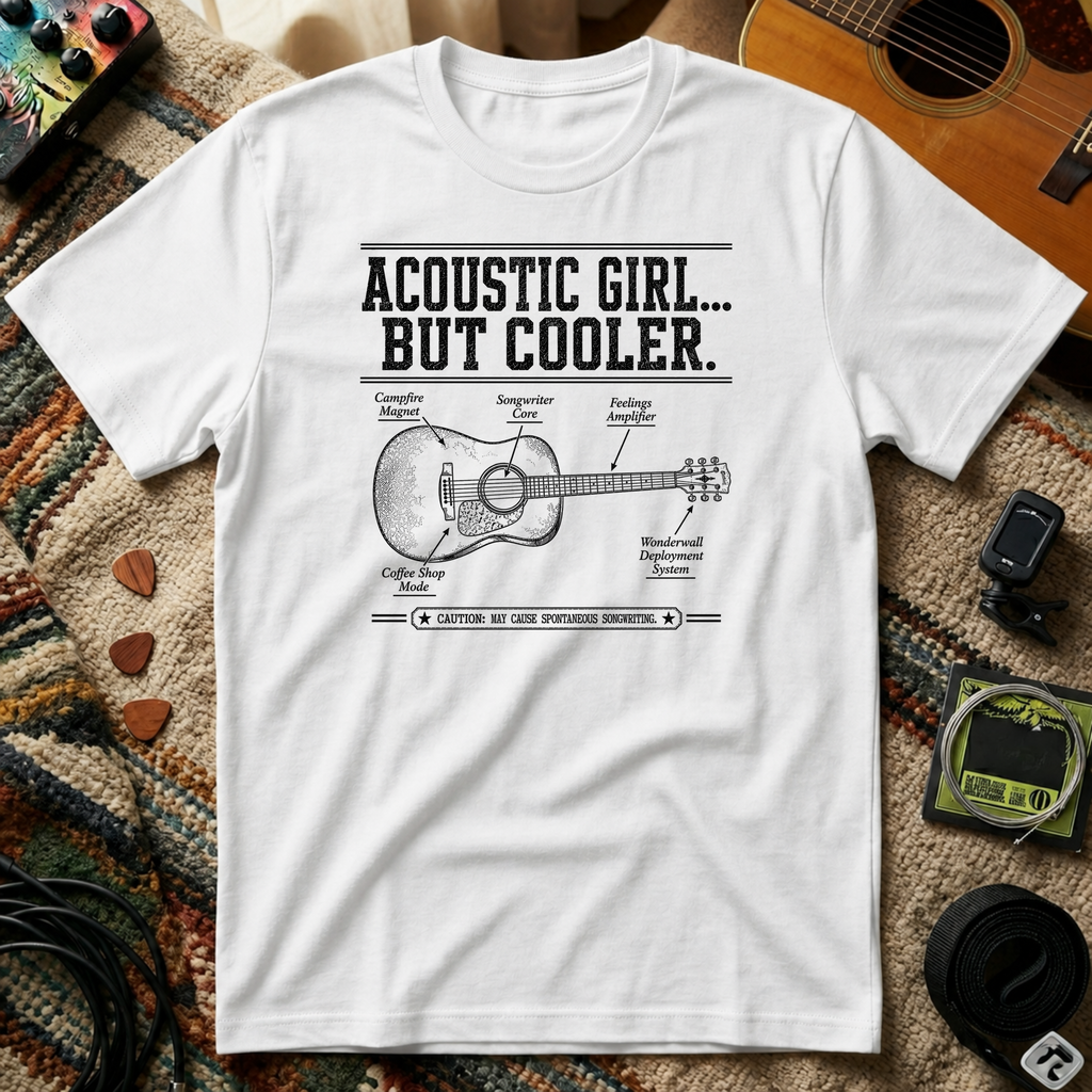 Acoustic Girl But Cooler T-Shirt