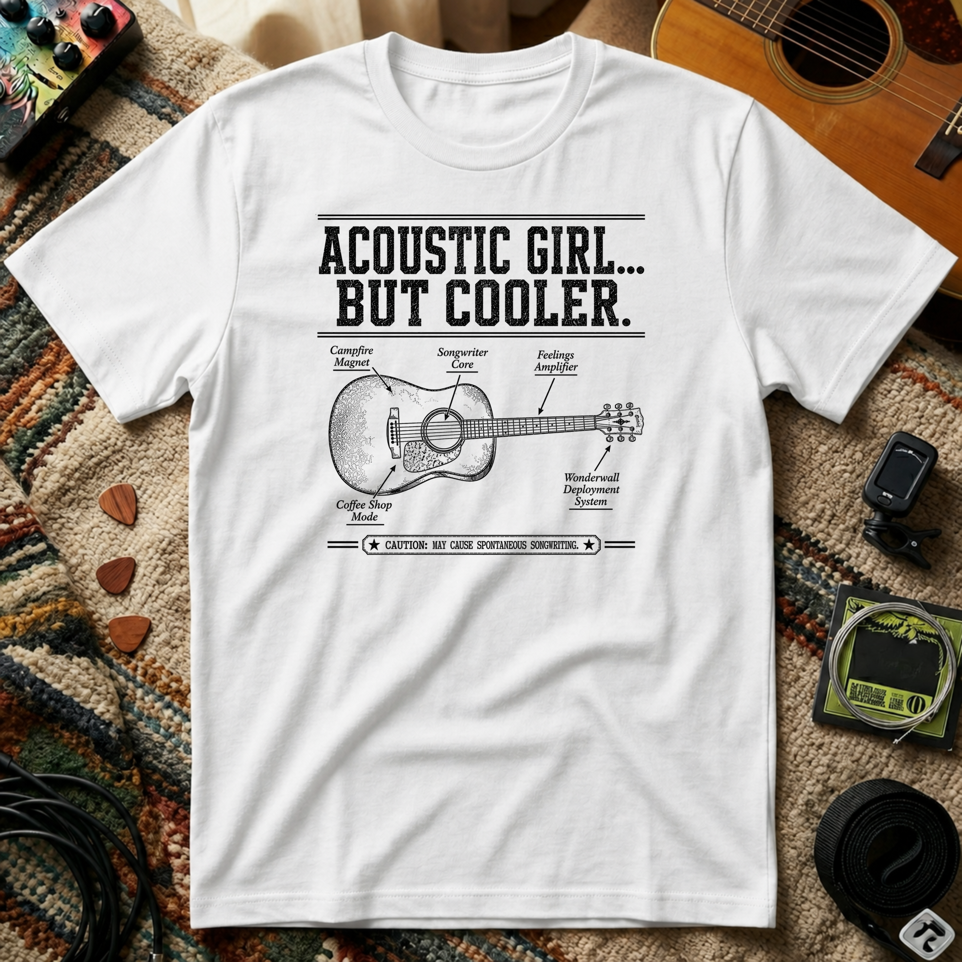 Acoustic Girl But Cooler T-Shirt