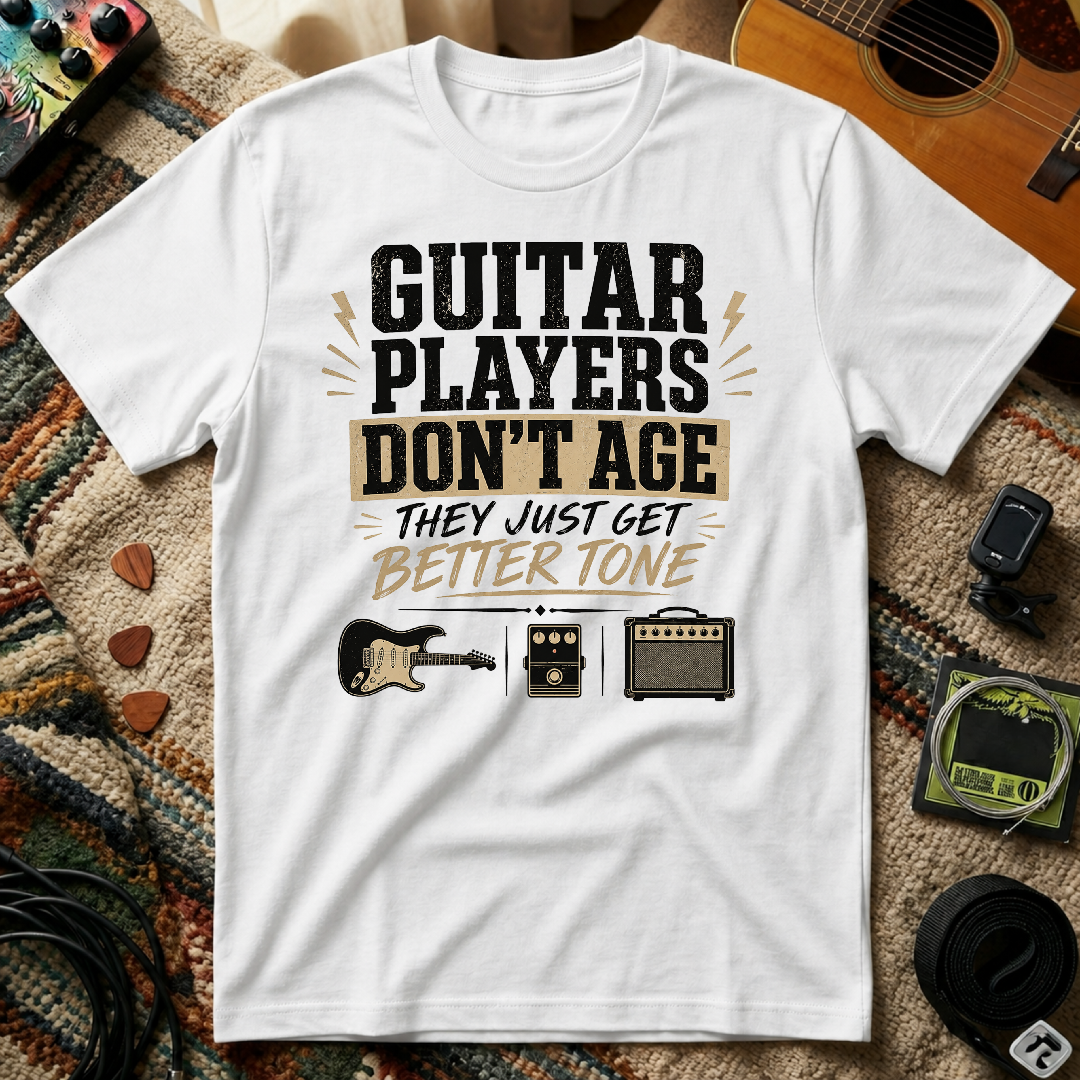 Guitar Players Don't Age They Just Get Better Tone T-Shirt
