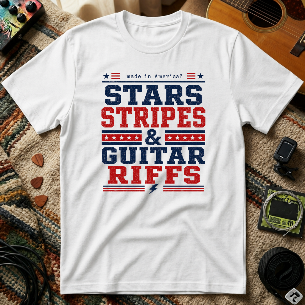 Stars Strips & Guitar Riffs T-Shirt